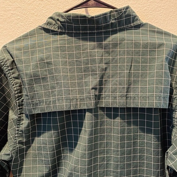 The North Face  Shirt Mens Size Small Green Plaid Long Sleeve Button - Picture 6 of 15
